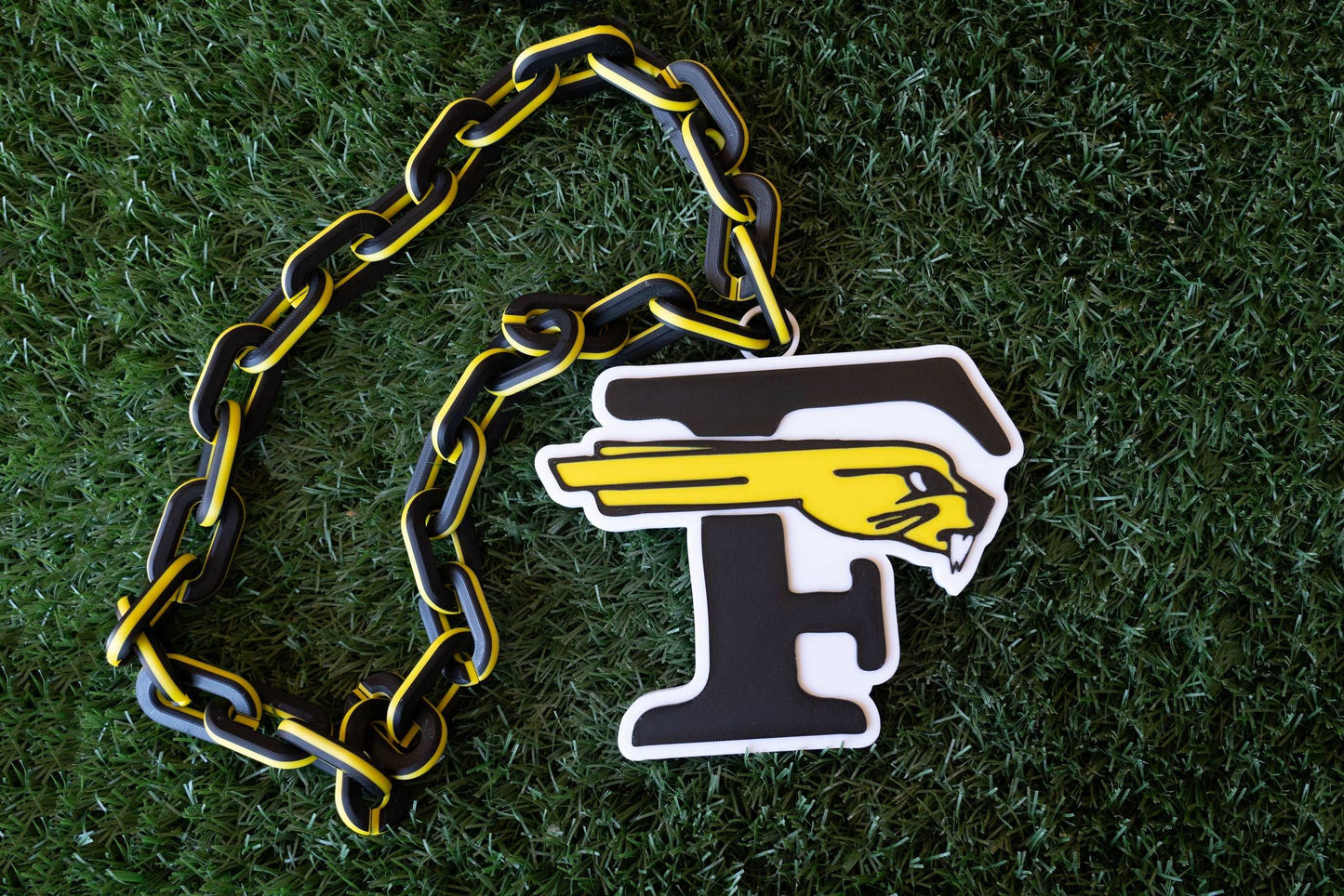 Forney High School "Jackrabbit" Big Chain Necklace - 3D Spirit Gear
