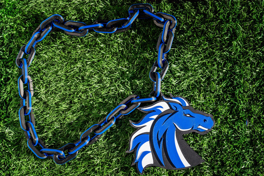 North Mesquite High School "Stallions" Big Chain Necklace - 3D Spirit Gear