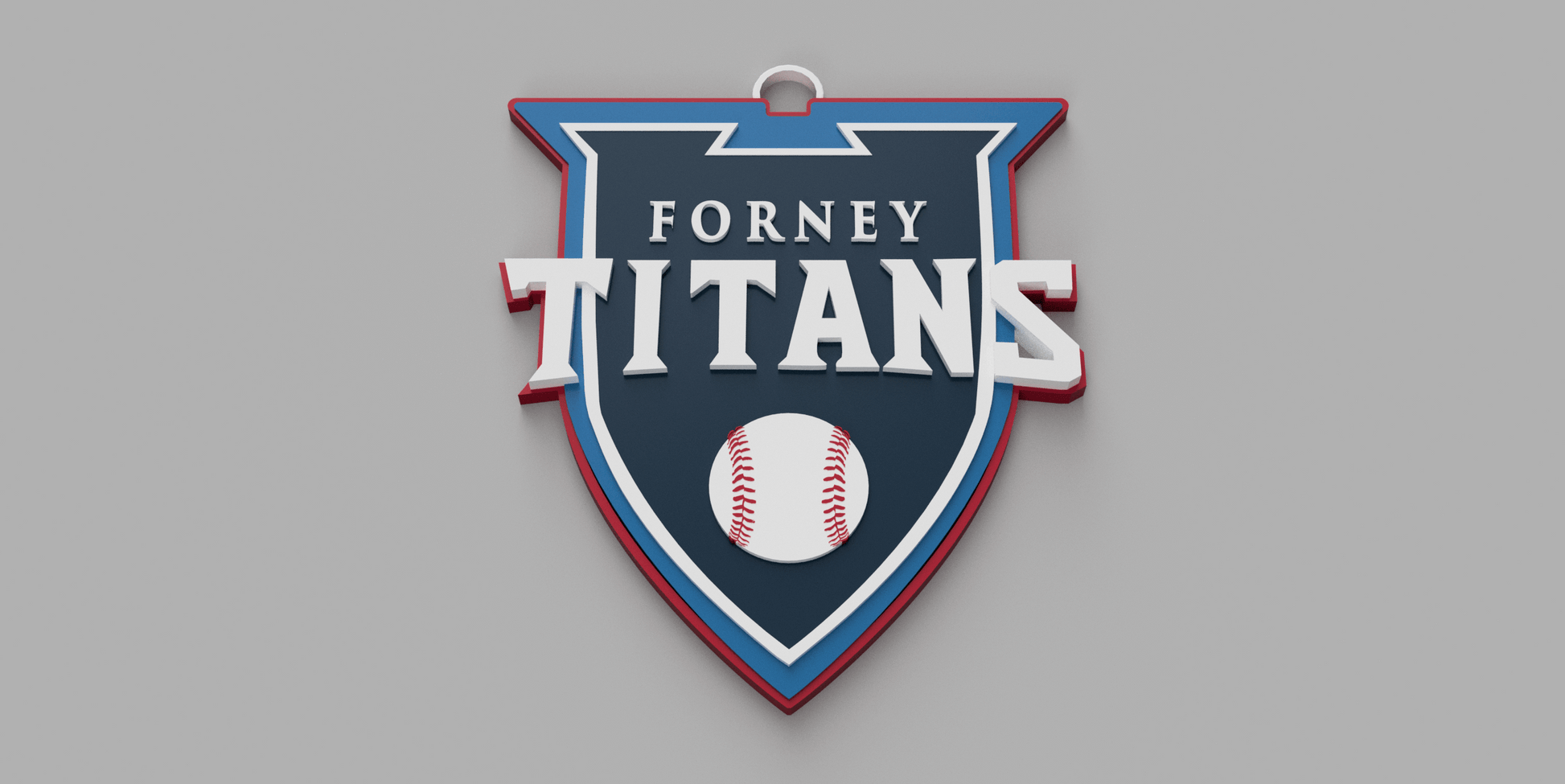Forney Titans Baseball Spirit Wear - Big Chain Necklace