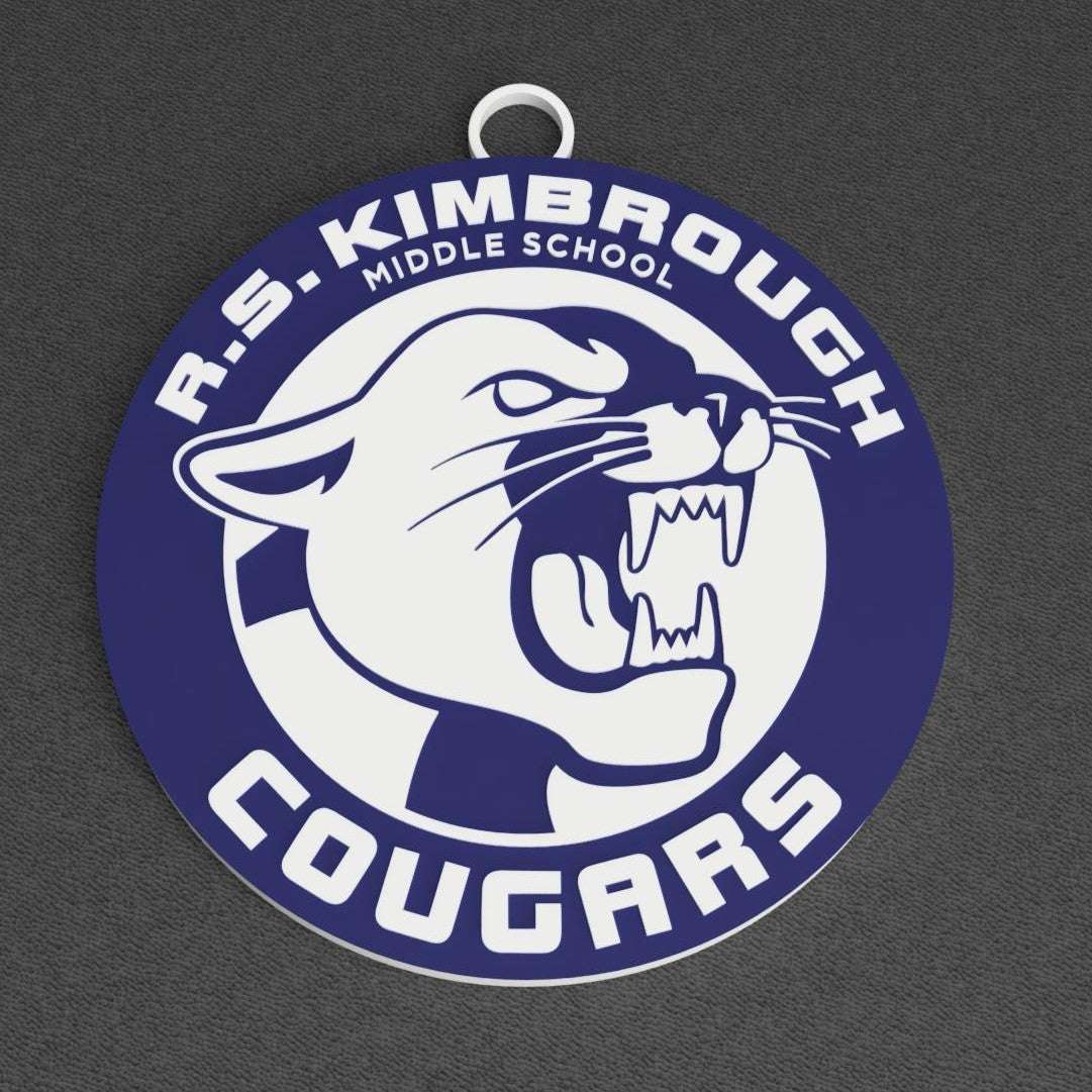 Kimbrough Middle School "Cougars" Spirit Wear - Big Chain Necklace