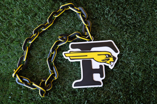 Forney High School "Jackrabbit" Big Chain Necklace - 3D Spirit Gear