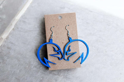 North Forney High School "Falcons" Earrings - 3D Spirit Gear