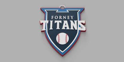 Forney Titans Baseball Spirit Wear - Big Chain Necklace