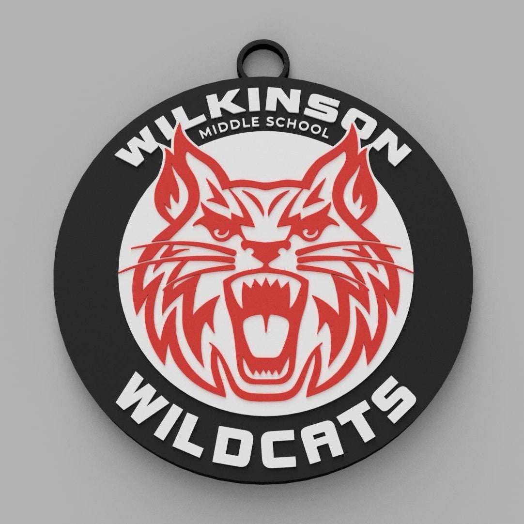 Wilkinson Middle School "Wildcats" Spirit Wear - Big Chain Necklace