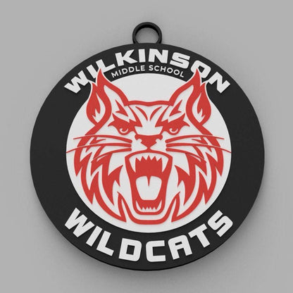 Wilkinson Middle School "Wildcats" Spirit Wear - Big Chain Necklace