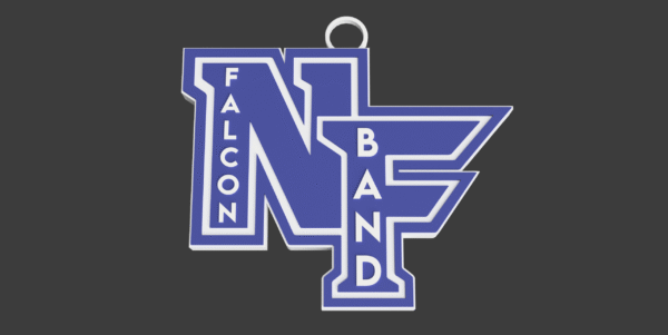 North Forney Blue NF FALCON BAND Spirit Chain Necklace
